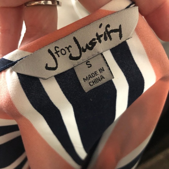 J For Justify Multicolored Striped Dress - Picture 4 of 4